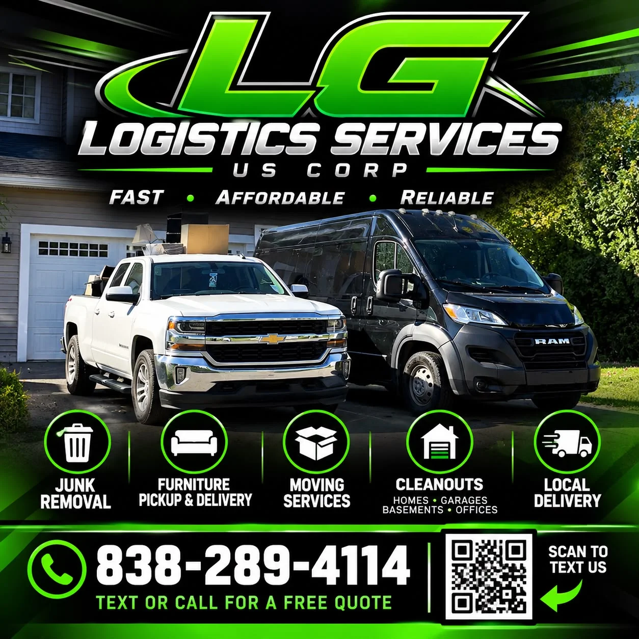 LG Logistics Services trucks and service overview